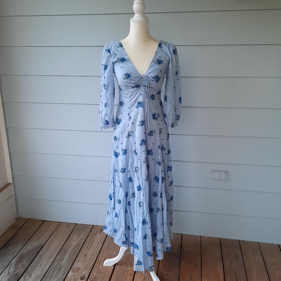 Free People Sea Glass Midi Dress - Picture 3 of 6